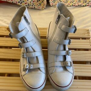 Limited Ash High Top White Leather Shoes